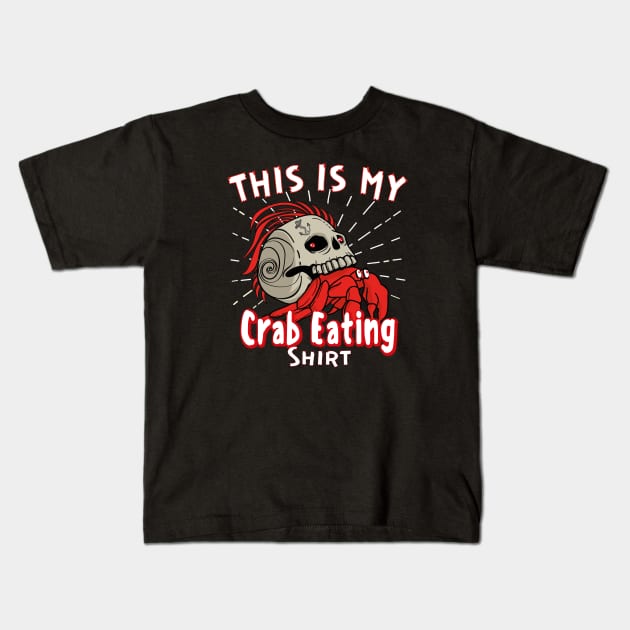 this is my crab eating Kids T-Shirt by AbstractA